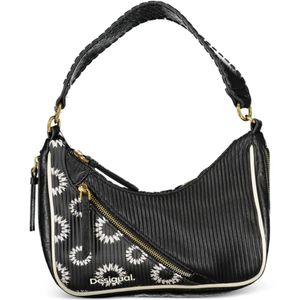 Desigual Black Logo-Detail Shoulder Bag