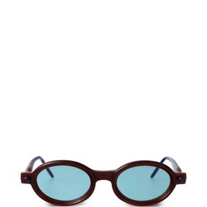 Kuboraum Blue Maske P6 Round-Frame Sunglasses for men
