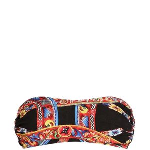 Dolce & Gabbana White Carretto-Print Viscose Jersey Top