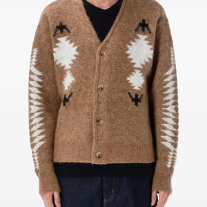 Pendleton Brown Patterned Cardigan for men