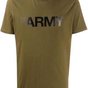 メンズ Yves Salomon Army ロゴ Tシャツ グリーン