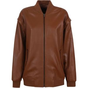 Enes Brown Button Patch Pocket Jacket