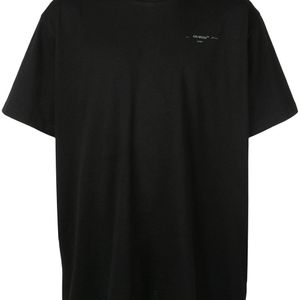 T-shirt surdimensionne noir et argente Unfinished Off-White c/o Virgil Abloh pour homme