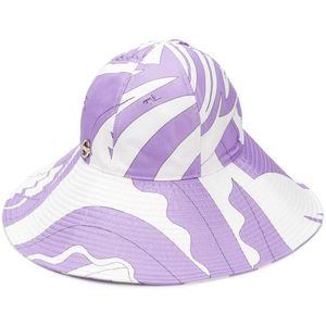 Sombrero de ala ancha con diseño colour block Emilio Pucci de color Blanco