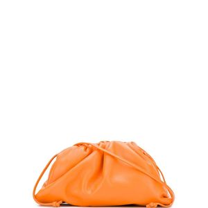 Bottega Veneta ドローストリング クラッチバッグ オレンジ