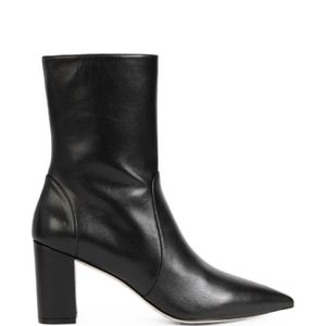 Stuart Weitzman Black Linaria Pointed-Toe Ankle Boots
