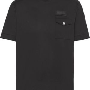 メンズ Prada チェストポケット Tシャツ ブラック