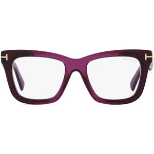 Tom Ford Brown Block Square-Frame Glasses