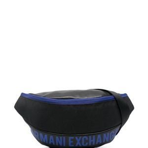 メンズ Armani Exchange ロゴ ベルトバッグ ブラック