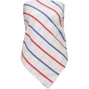 Marrakshi Life White The Triangle Striped Blouse