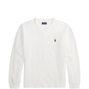 Polo Ralph Lauren White Logo-Embroidered Sweatshirt for men