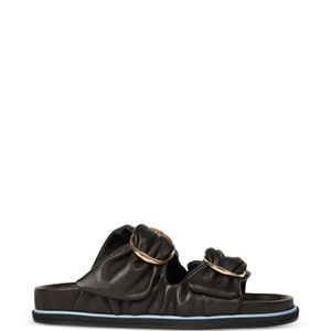 Paul Smith Black Camolin Gathered Sandals