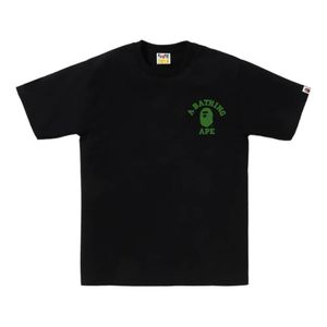 A Bathing Ape Black Graphic-Print T-Shirt for men