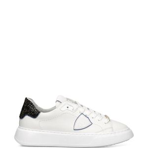 Philippe Model White Temple Leopard-Print Sneakers