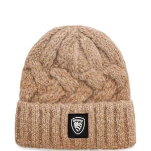 Blauer Natural Euclid Cable-Knit Beanie Hat