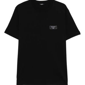 Balmain Black Logo T-Shirt for men