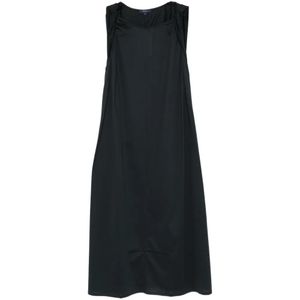 Soeur Black Debby Gathered Midi Dress