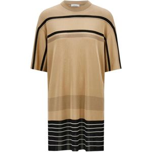 Ferragamo Natural Viscose Knitted Top