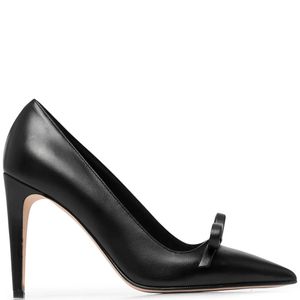 Red(v) Black Sandie Bow-Detail Pumps