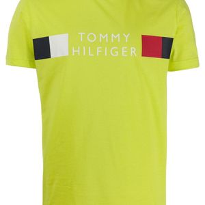 メンズ Tommy Hilfiger ロゴ Tシャツ グリーン