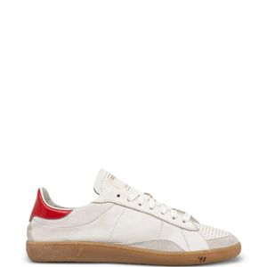 Patrizia Pepe White Perforated Leather Sneakers