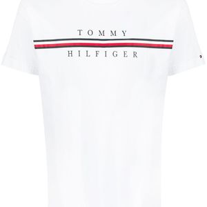 メンズ Tommy Hilfiger ロゴ Tシャツ ホワイト