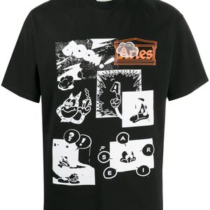 Aries グラフィック Tシャツ ブラック