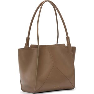 Victoria Beckham Brown Victoria Panelled Leather Tote Bag