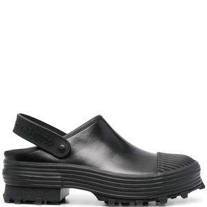 CAMPERLAB Black Chunky Logo-Strap Mules