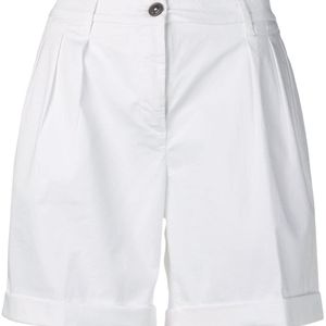 Fay Geplooide Shorts in het Wit