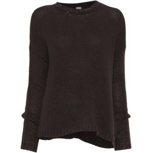 Private 0204 Black Open-Knit Cashmere Sweater