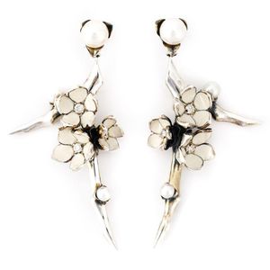 Shaun Leane Metallic 'cherry Blossom' Diamond Earrings