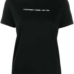 DIESEL T-sily-copy Tシャツ ブラック