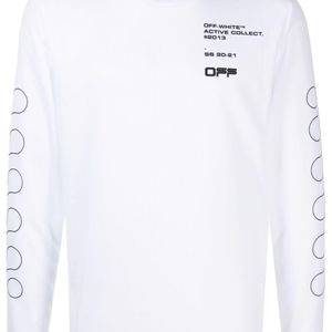 T-shirt a maniche lunghe di Off-White c/o Virgil Abloh in Bianco da Uomo