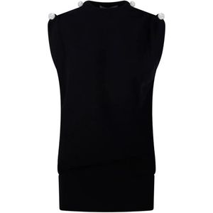 GIUSEPPE DI MORABITO Black Sleeveless Mini Dress