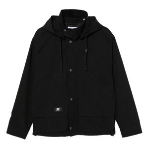 Chocoolate Black Logo-Patch Jacket for men