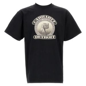 Carhartt Black Graphic-Print Cotton T-Shirt for men
