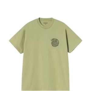 Carhartt Green Spiral-Print Cotton T-Shirt for men