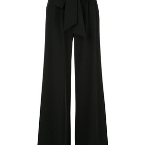 Pantalon ample à taille ceinturée MILLY en coloris Noir