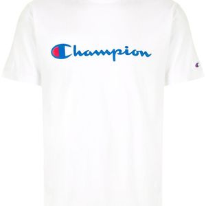 メンズ Champion ロゴ Tシャツ ホワイト