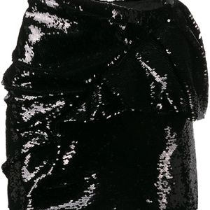 Alexandre Vauthier スパンコール ミニスカート ブラック