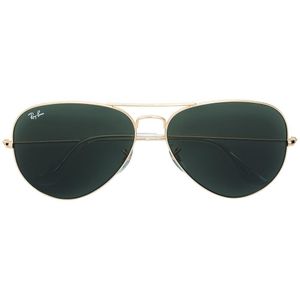 Ray-Ban Green Aviator Large Sunglasses