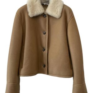 Chaqueta Con Cuello De Pelo Loewe de color Marrón