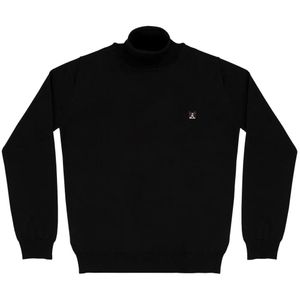 PELO FOUNDATION Schwarz Rollkragenpullover Mit Border Collie-Patch