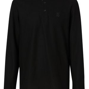 メンズ Burberry モノグラム ポロシャツ ブラック