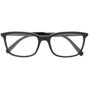 メンズ Prada スクエア眼鏡フレーム ブラック