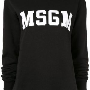 MSGM ロゴ スウェットシャツ ブラック