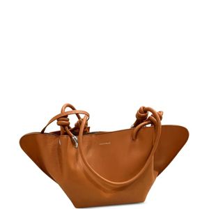 Coccinelle Brown Knotted-Handle Tote Bag