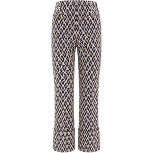 Valentino Garavani Grey Toute La V Jacquard Trousers