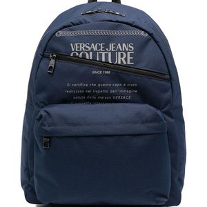 メンズ Versace Jeans グラフィック バックパック ブルー